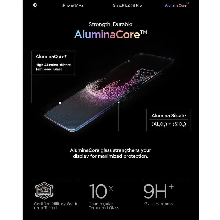 Скло захисне Spigen Glas.tR EZ Fit Pro HD iPhone 17 Air (AGL09870) - фото 4