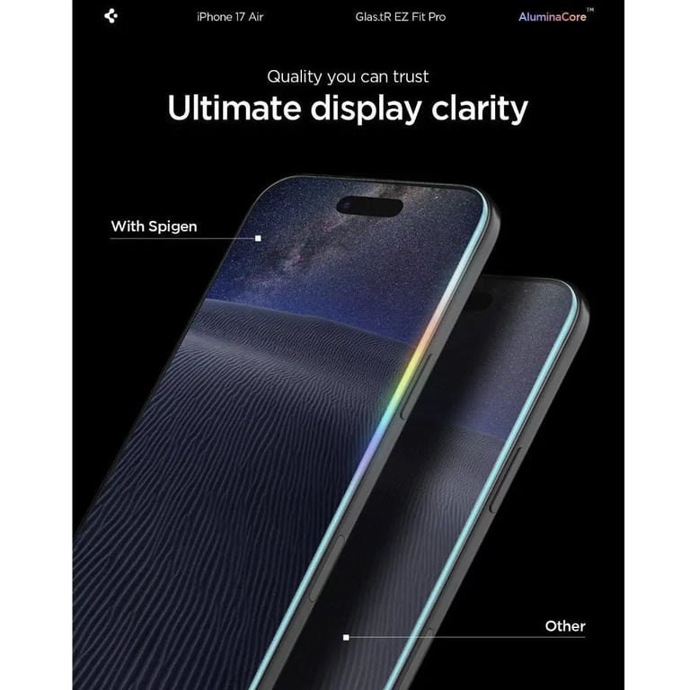 Скло захисне Spigen Glas.tR EZ Fit Pro HD iPhone 17 Air (AGL09870) - фото 5