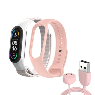 Ремінець до фітнес браслета Armorstandart комплект 3шт Xiaomi Mi Band 7/6/5 New Style Pink (ARM77037) - фото 1