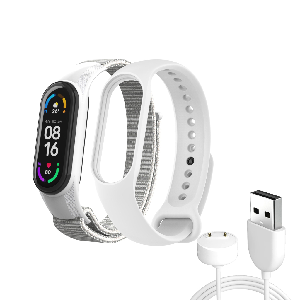 Ремінець до фітнес браслета Armorstandart комплект 3шт Xiaomi Mi Band 7/6/5 New Style White (ARM77041) - фото 1 Ремінець до фітнес браслета Armorstandart комплект 3шт Xiaomi Mi Band 7/6/5 New Style White (ARM77041) - фото 1