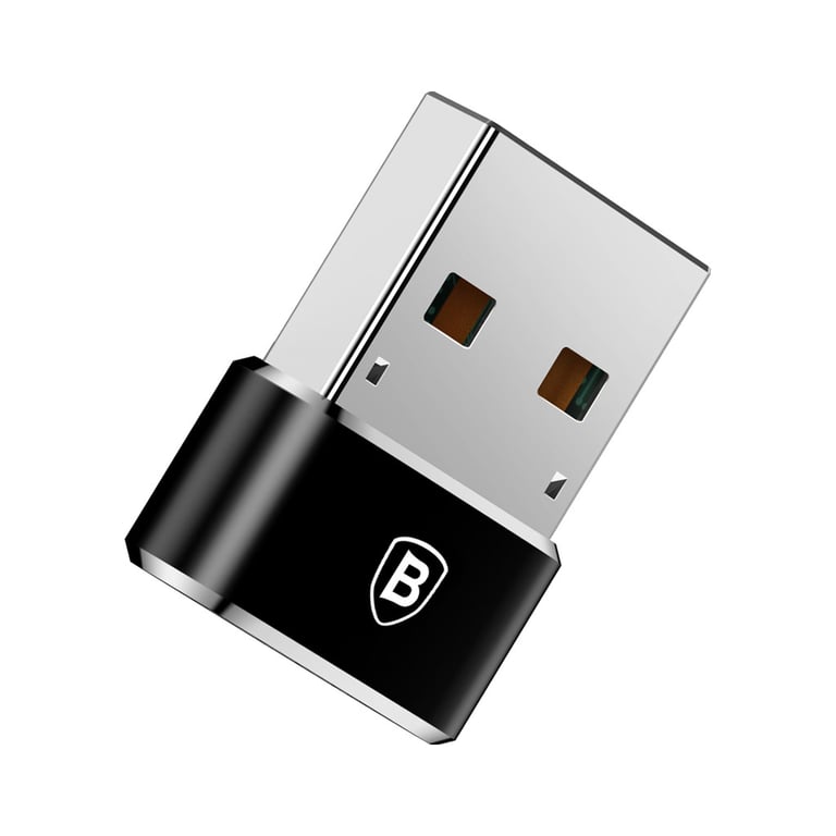 Перехідник USB 2.0 AF to USB-C black Baseus (CAAOTG-01) - фото 2