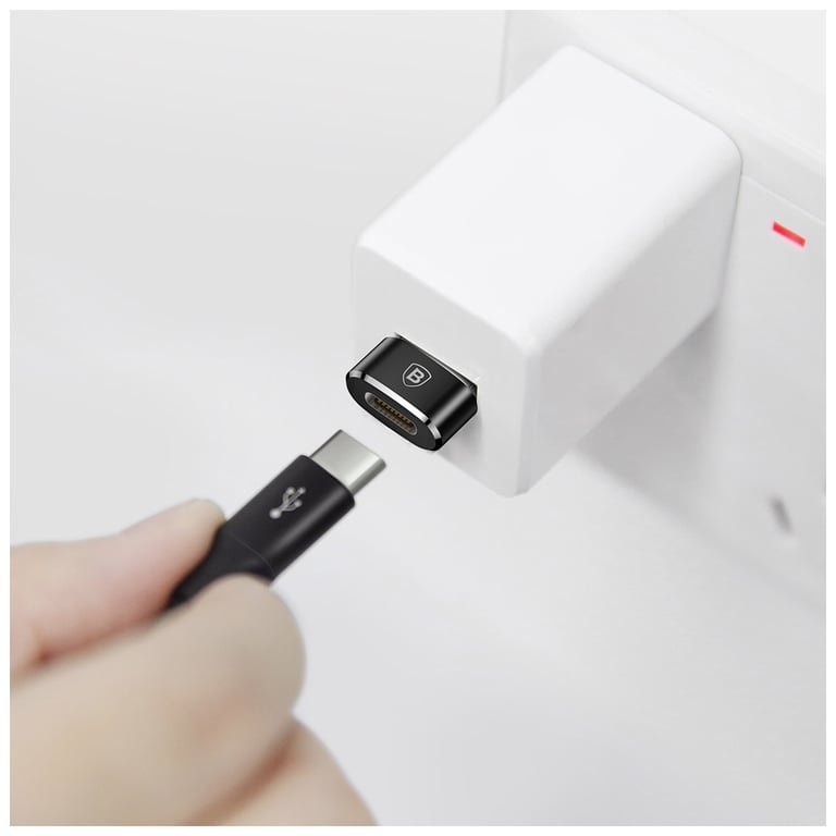 Перехідник USB 2.0 AF to USB-C black Baseus (CAAOTG-01) - фото 4