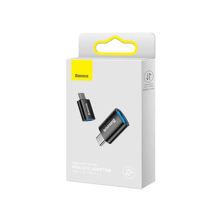 Перехідник OTG USB 3.1 AF to USB-C black Baseus (ZJJQ000001) - фото 3