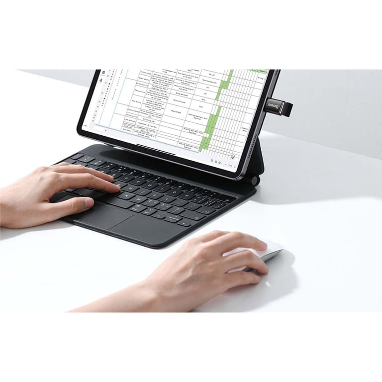 Перехідник OTG USB 3.1 AF to USB-C black Baseus (ZJJQ000001) - фото 6