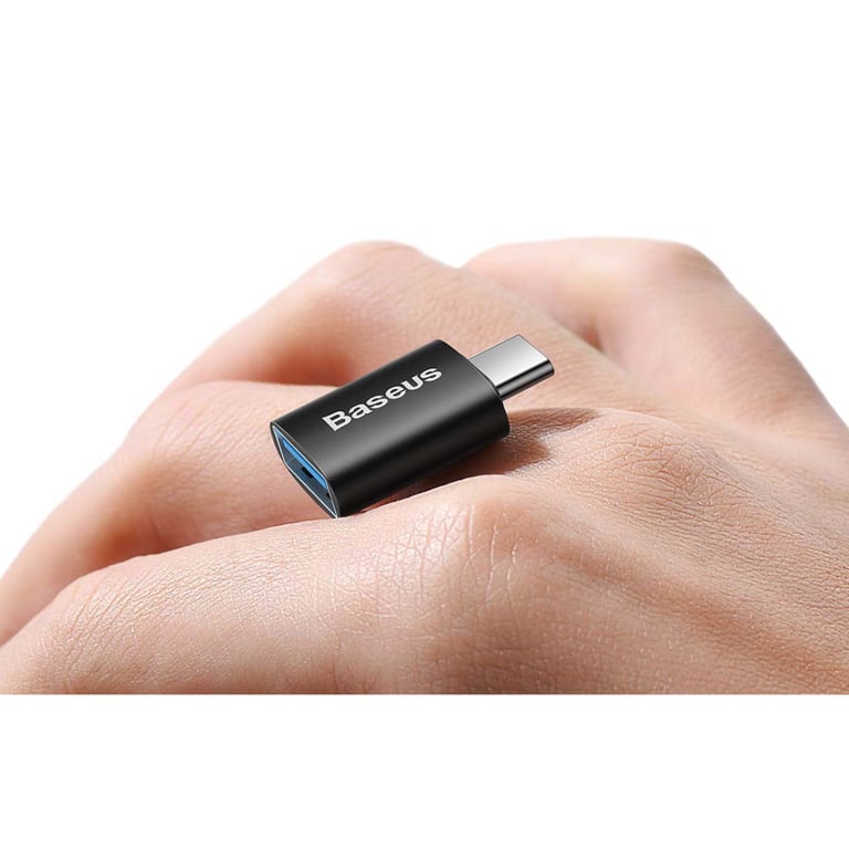 Перехідник OTG USB 3.1 AF to USB-C black Baseus (ZJJQ000001) - фото 8