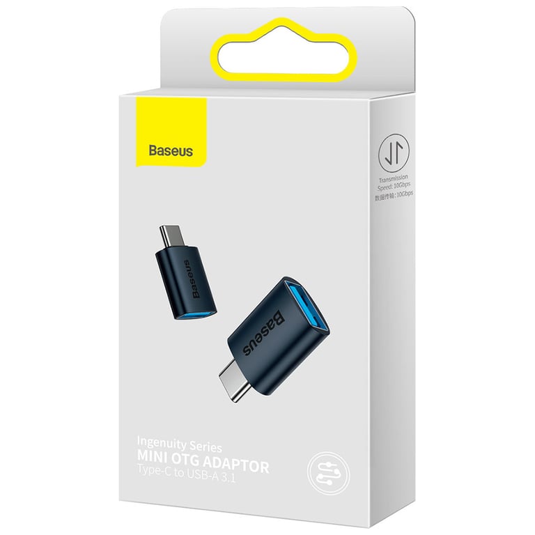 Перехідник OTG USB 3.1 AF to USB-C blue Baseus (ZJJQ000003) - фото 4