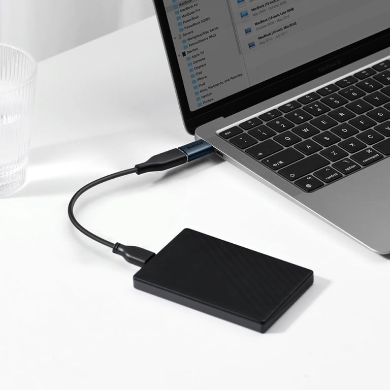 Перехідник OTG USB 3.1 AF to USB-C blue Baseus (ZJJQ000003) - фото 7