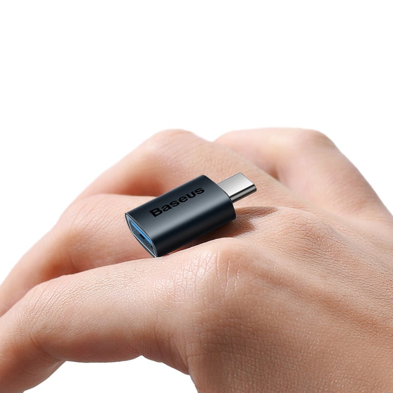 Перехідник OTG USB 3.1 AF to USB-C blue Baseus (ZJJQ000003) - фото 8