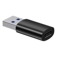 Перехідник USB 3.1 M to USB-C F black Baseus (ZJJQ000101)