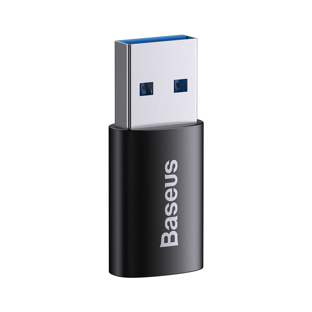 Перехідник USB 3.1 M to USB-C F black Baseus (ZJJQ000101) - фото 2 Перехідник USB 3.1 M to USB-C F black Baseus (ZJJQ000101) - фото 2