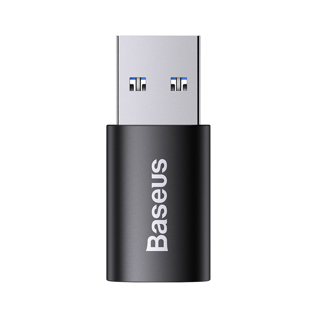 Перехідник USB 3.1 M to USB-C F black Baseus (ZJJQ000101) - фото 3 Перехідник USB 3.1 M to USB-C F black Baseus (ZJJQ000101) - фото 3