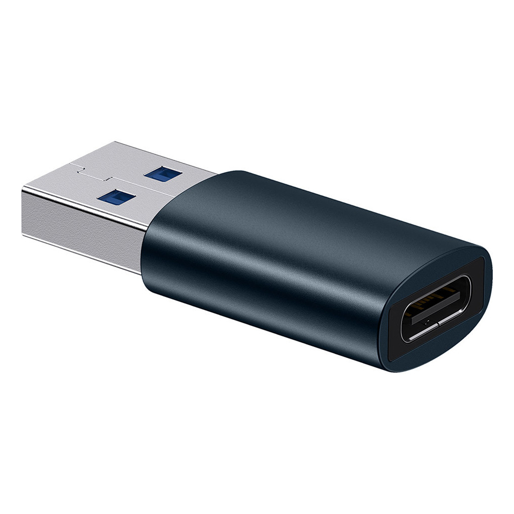 Перехідник USB 3.1 M to USB-C F blue Baseus (ZJJQ000103) Перехідник USB 3.1 M to USB-C F blue Baseus (ZJJQ000103)