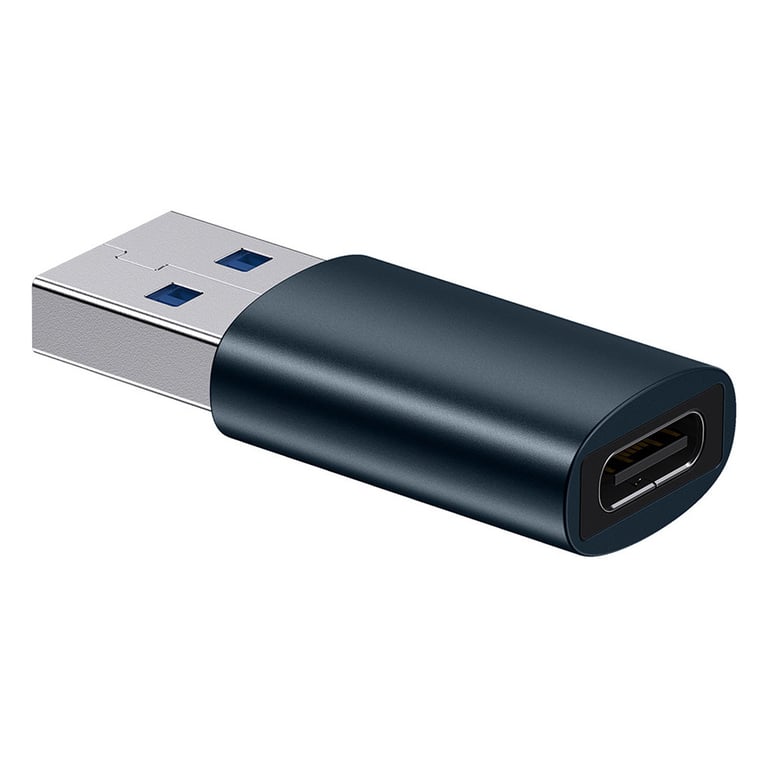 Перехідник USB 3.1 M to USB-C F blue Baseus (ZJJQ000103) - фото 1