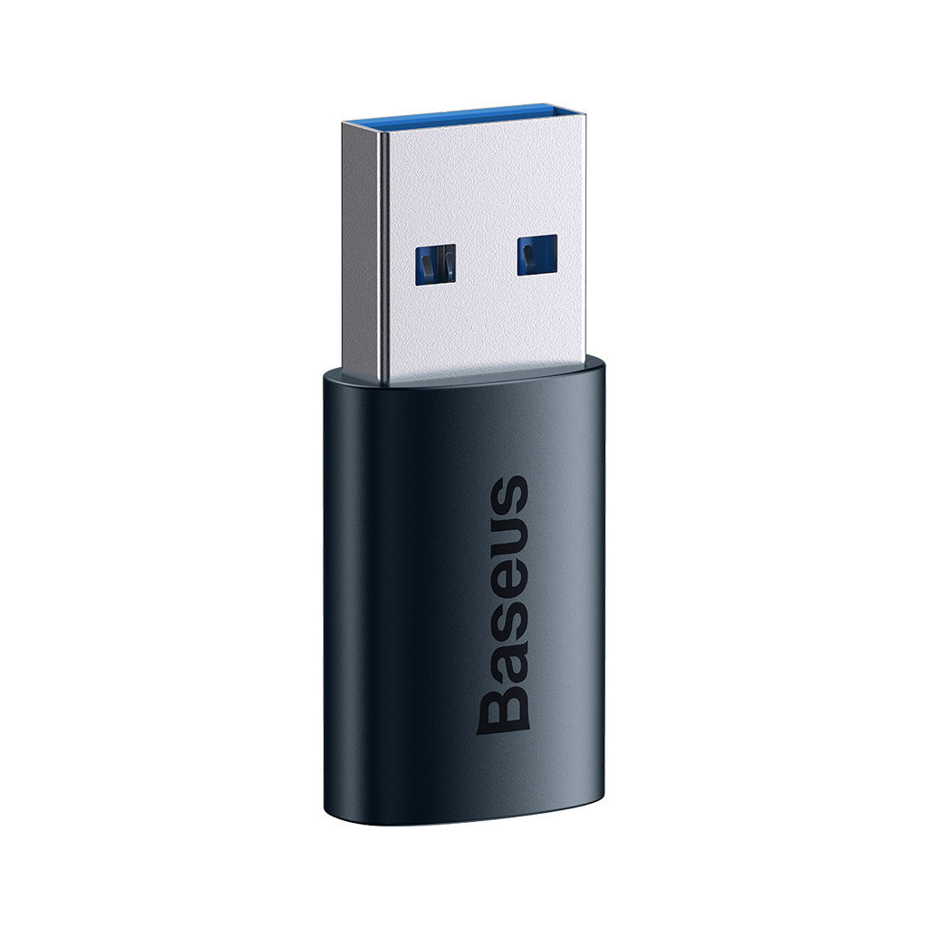 Перехідник USB 3.1 M to USB-C F blue Baseus (ZJJQ000103) - фото 2 Перехідник USB 3.1 M to USB-C F blue Baseus (ZJJQ000103) - фото 2
