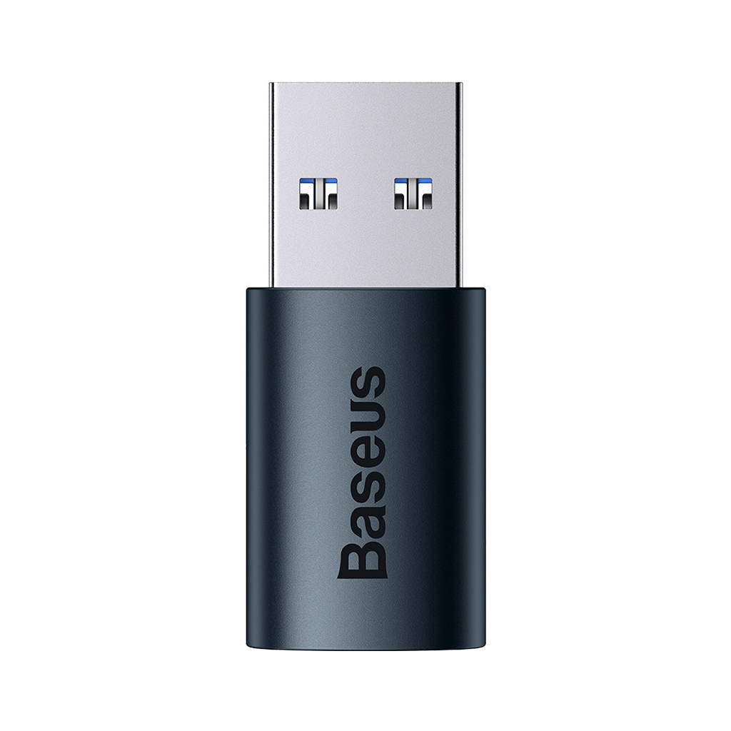 Перехідник USB 3.1 M to USB-C F blue Baseus (ZJJQ000103) - фото 3 Перехідник USB 3.1 M to USB-C F blue Baseus (ZJJQ000103) - фото 3