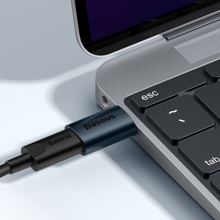 Перехідник USB 3.1 M to USB-C F blue Baseus (ZJJQ000103) - фото 8