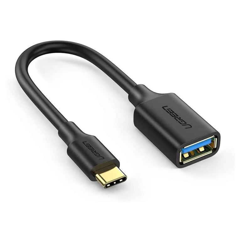Перехідник OTG USB 3.0 AF to USB-C US154 black Ugreen (30701) - фото 1