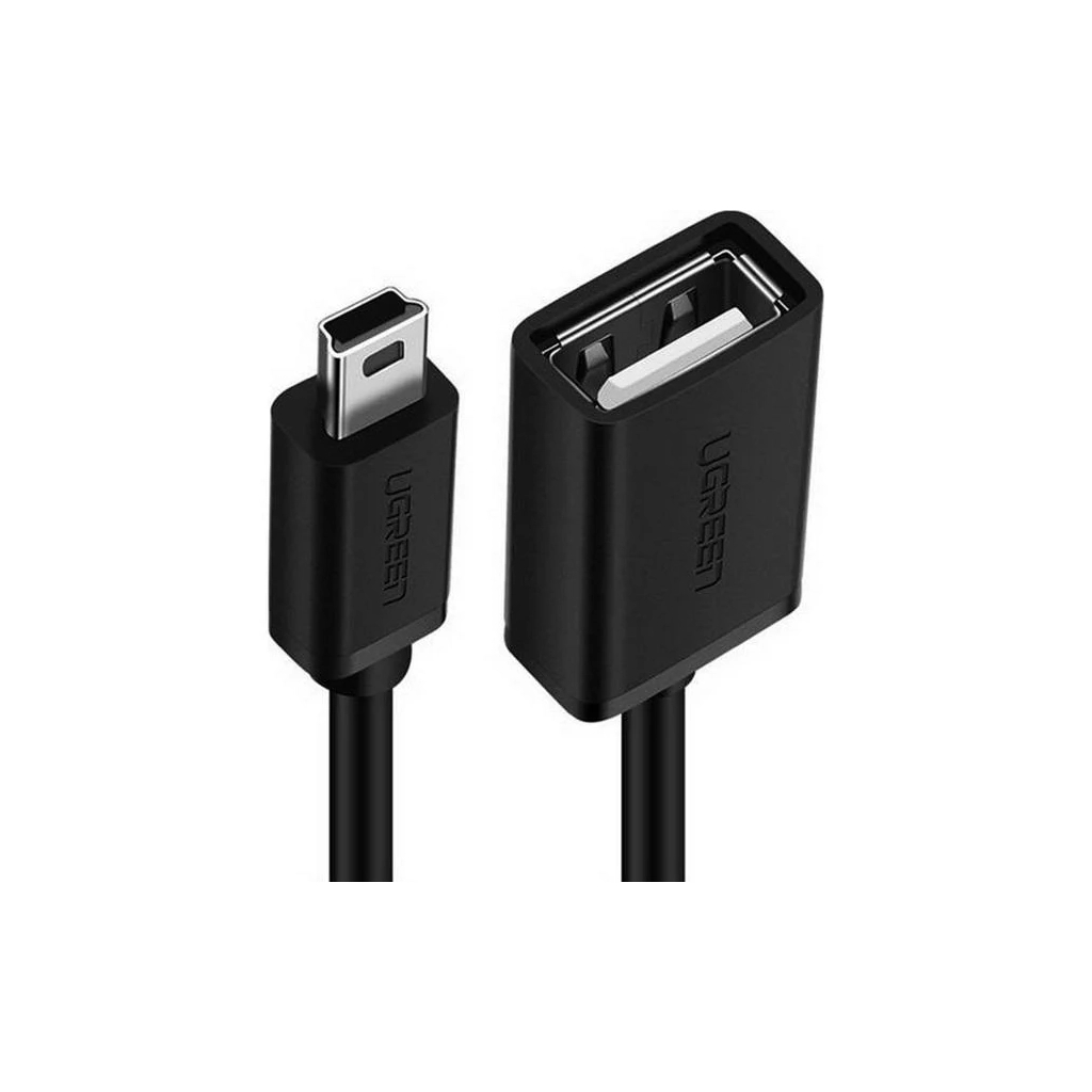 Перехідник OTG USB 2.0 AF to Mini 5P 0.1m US249 black Ugreen (10383) - фото 2 Перехідник OTG USB 2.0 AF to Mini 5P 0.1m US249 black Ugreen (10383) - фото 2