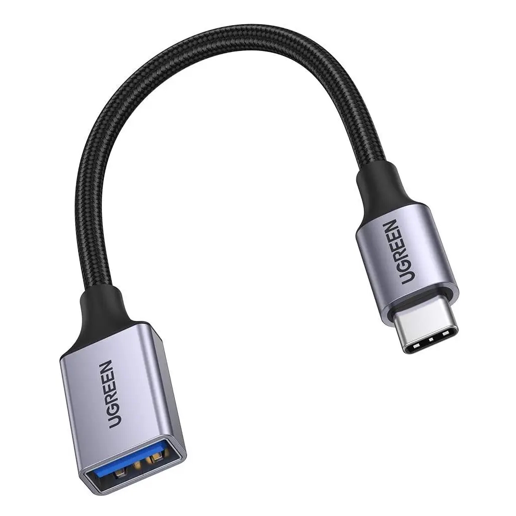 Перехідник OTG USB 3.0 AF to USB-C 0.1m US378 black Ugreen (70889) - фото 2 Перехідник OTG USB 3.0 AF to USB-C 0.1m US378 black Ugreen (70889) - фото 2