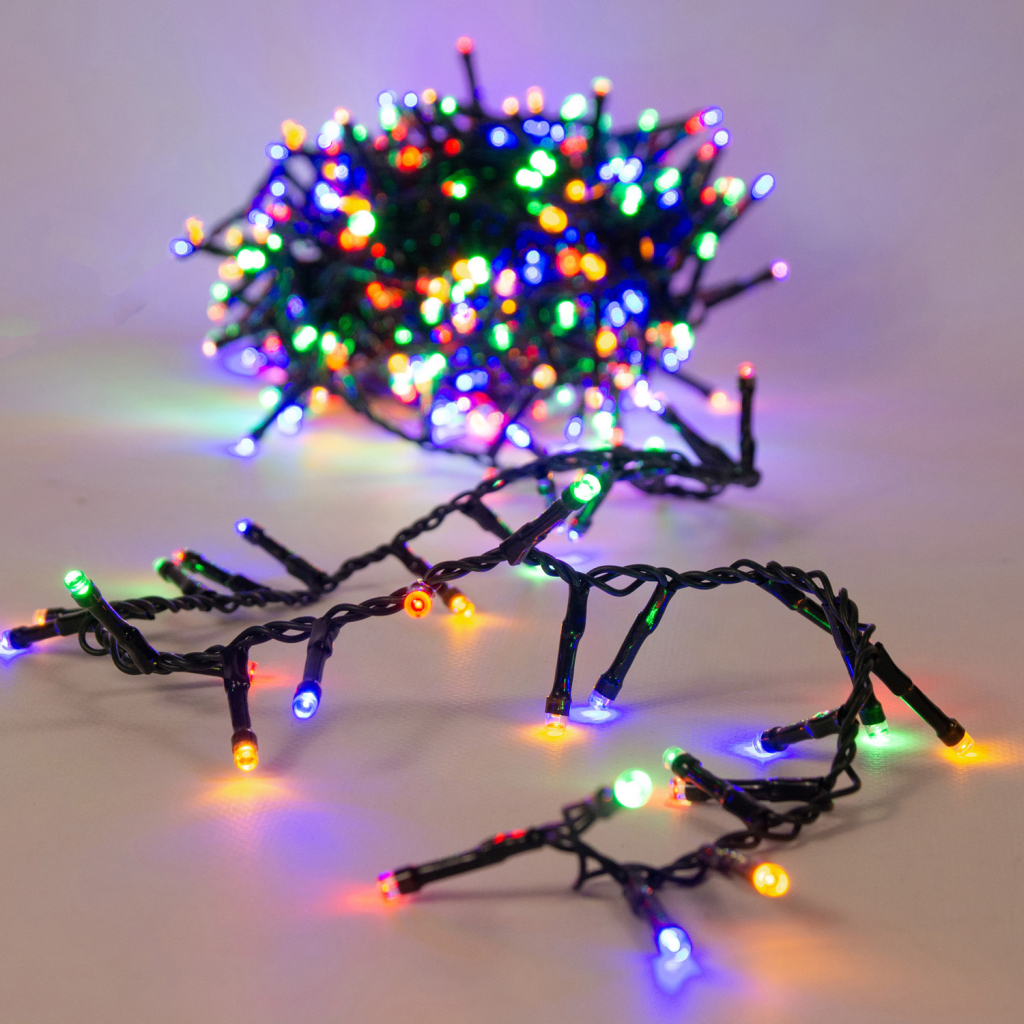 Гірлянда Chomik 200 LED 10 м, мультиколор, ефект блиску, IP44, від мережі (5900779879492) - фото 4 Гірлянда Chomik 200 LED 10 м, мультиколор, ефект блиску, IP44, від мережі (5900779879492) - фото 4