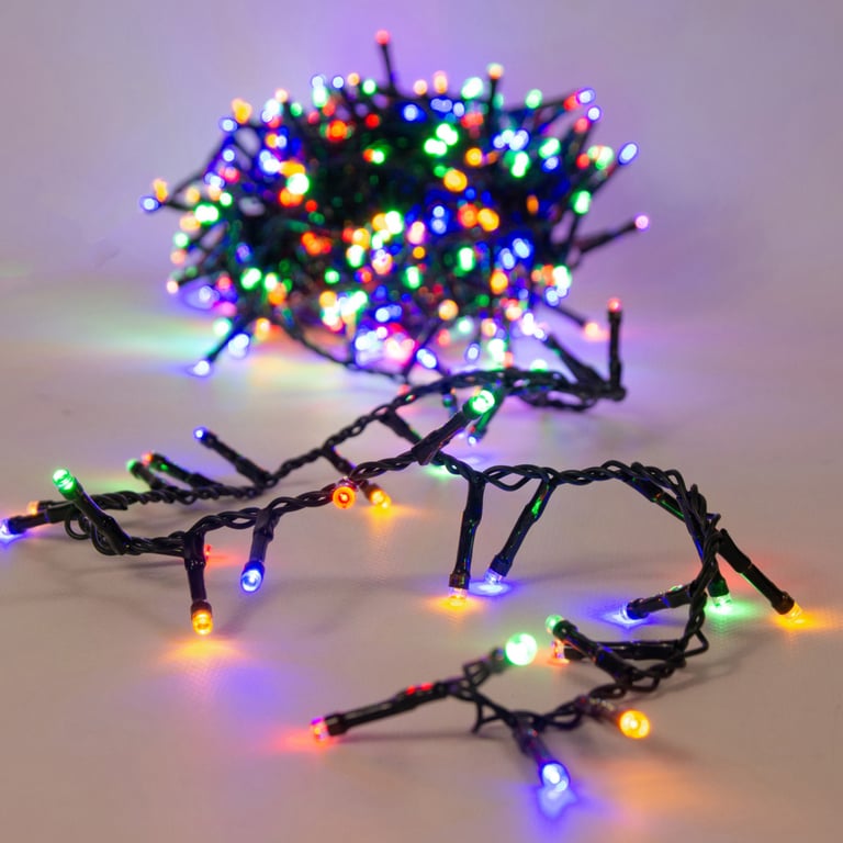 Гірлянда Chomik 200 LED 10 м, мультиколор, ефект блиску, IP44, від мережі (5900779879492) - фото 4