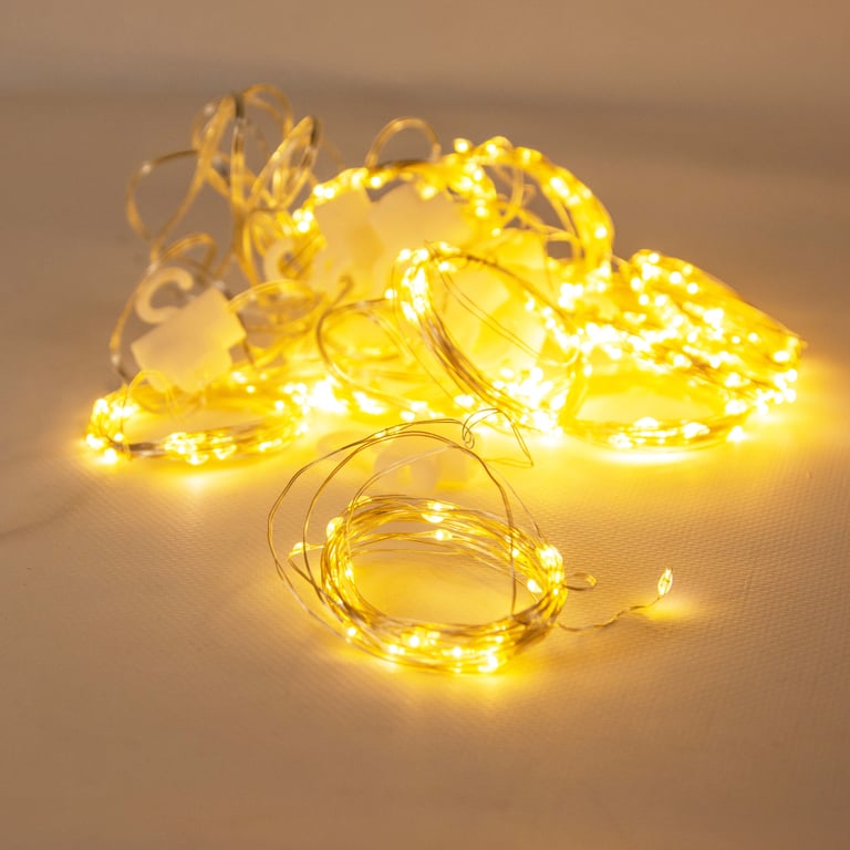 Гірлянда Chomik Штора" 150 LED теплий білий, 3x1,5 м, USB, з пультом, IP20, від мережі (5900779898479) - фото 4