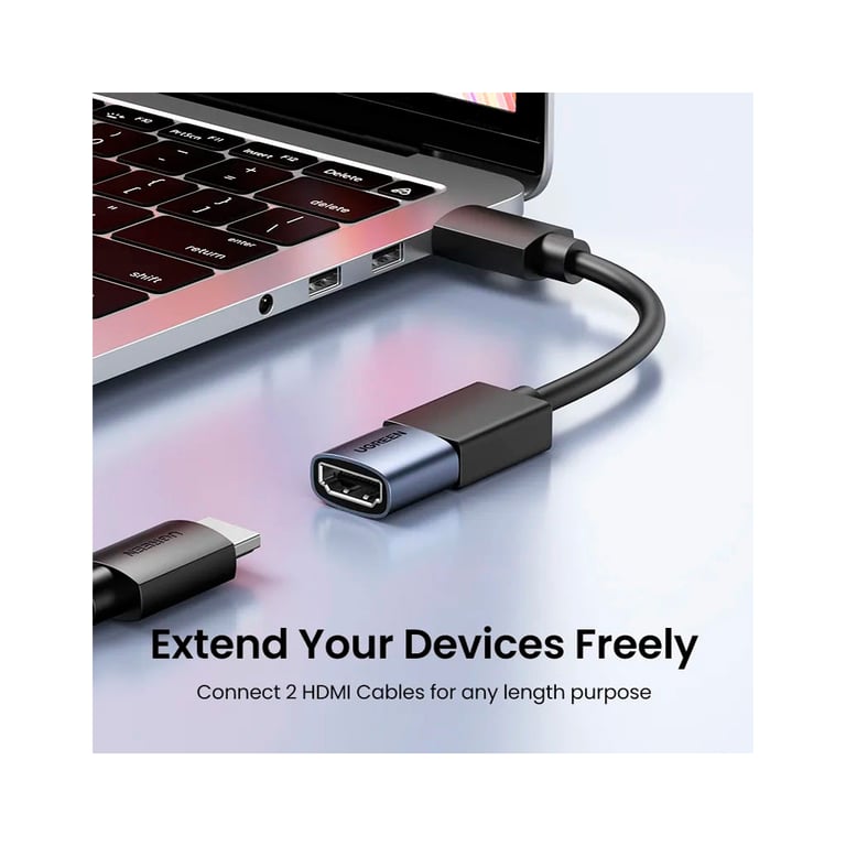 Перехідник HDMI F to HDMI F 8K black Ugreen (90592) - фото 3