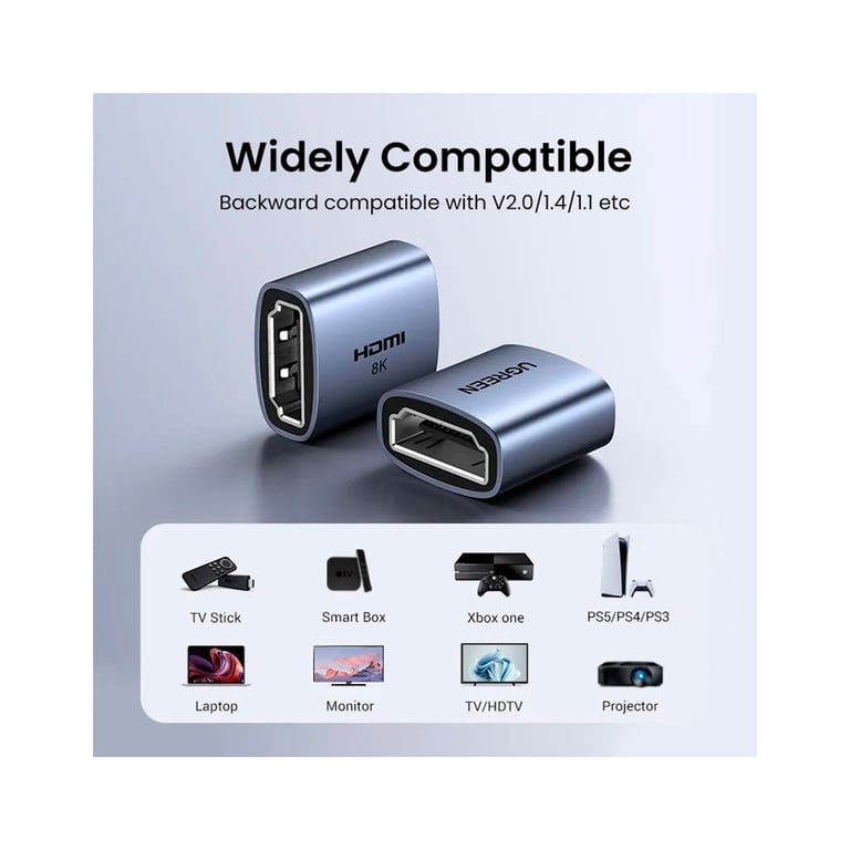 Перехідник HDMI F to HDMI F 8K black Ugreen (90592) - фото 8