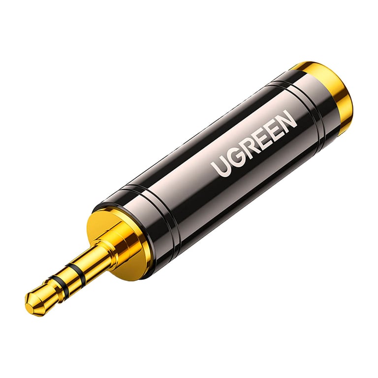 Перехідник 3.5mm M to 6.35mm F AV168 black Ugreen (60711) - фото 1