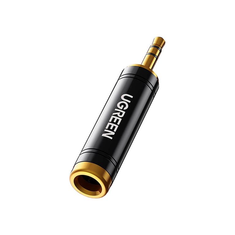 Перехідник 3.5mm M to 6.35mm F AV168 black Ugreen (60711) - фото 2