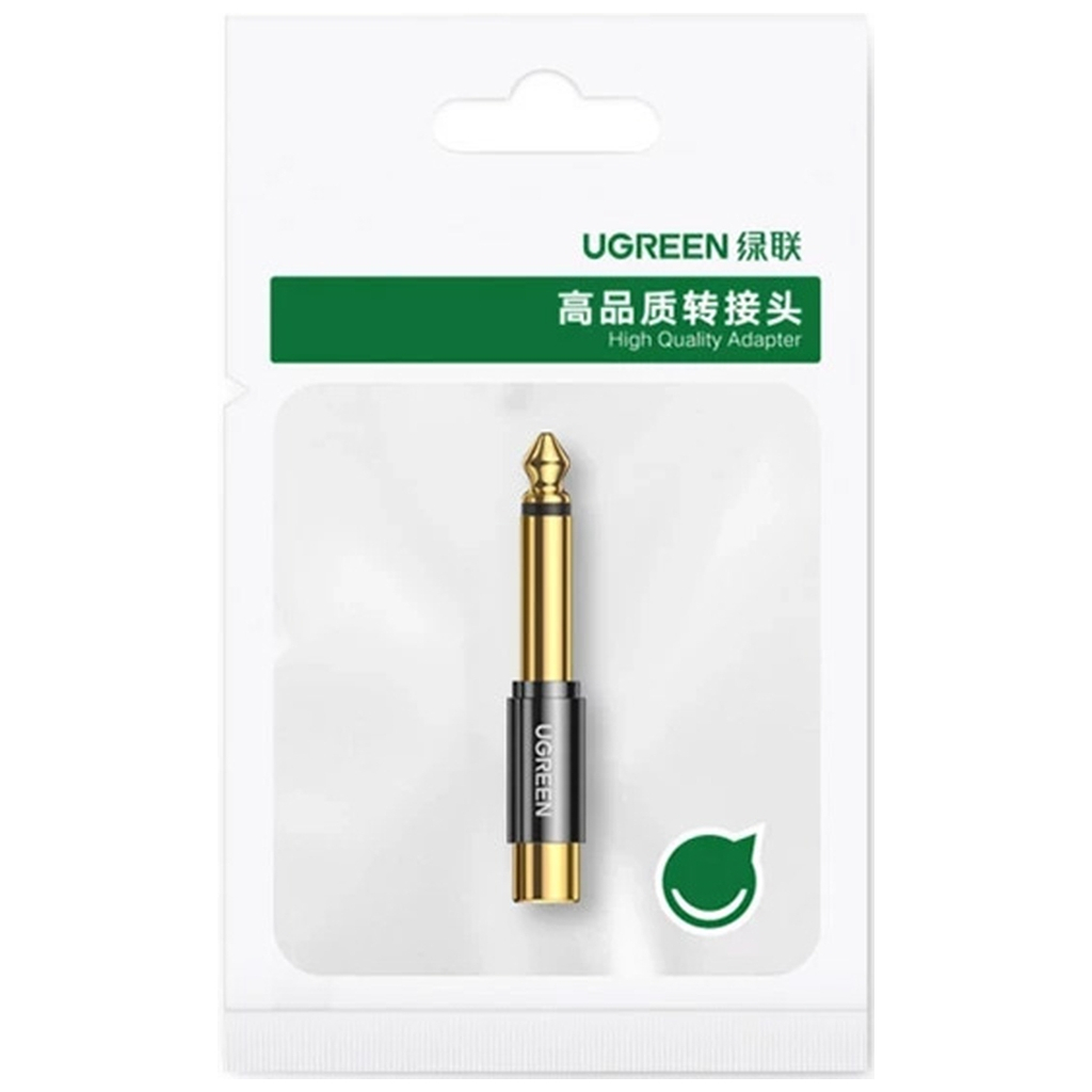 Перехідник 6.35mm M to RCA F AV169 black Ugreen (80731) - фото 3 Перехідник 6.35mm M to RCA F AV169 black Ugreen (80731) - фото 3