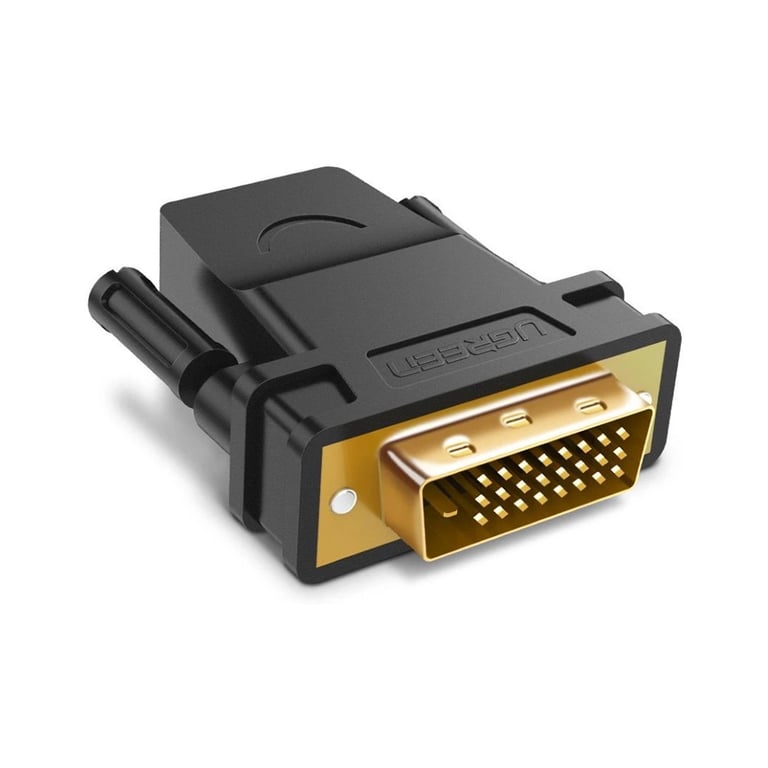 Перехідник DVI 24+1 M to HDMI F black Ugreen (20124) - фото 1