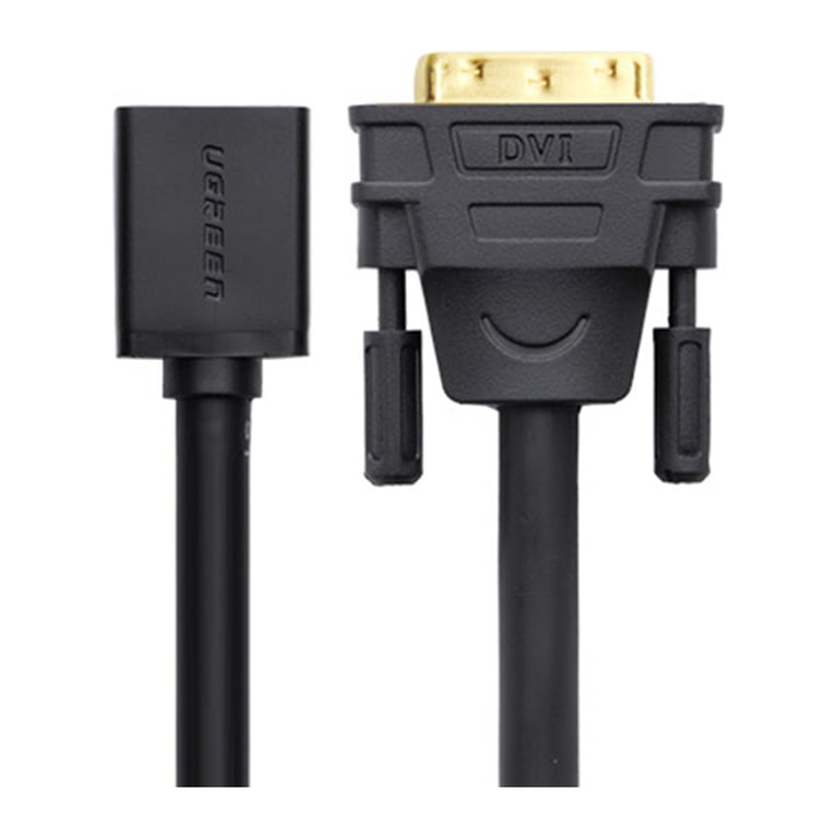 Перехідник DVI M to HDMI F 0.22m black Ugreen (20118) - фото 2