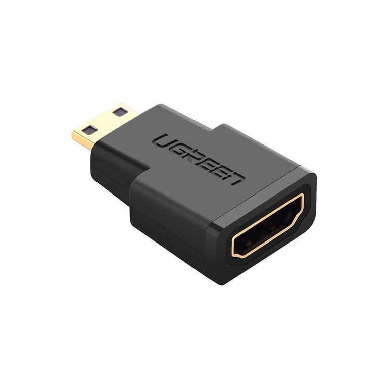 Перехідник Mini HDMI M to HDMI F black Ugreen (20101) - фото 1