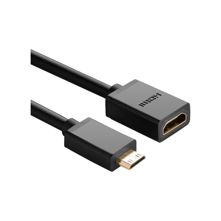 Перехідник Mini HDMI M to HDMI F 0.22m black Ugreen (20137) - фото 3