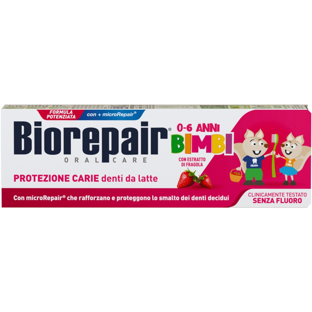 Дитяча зубна паста Biorepair Веселе мишеня 50 ml Cуниця (8017331097120) - фото 1 Дитяча зубна паста Biorepair Веселе мишеня 50 ml Cуниця (8017331097120) - фото 1