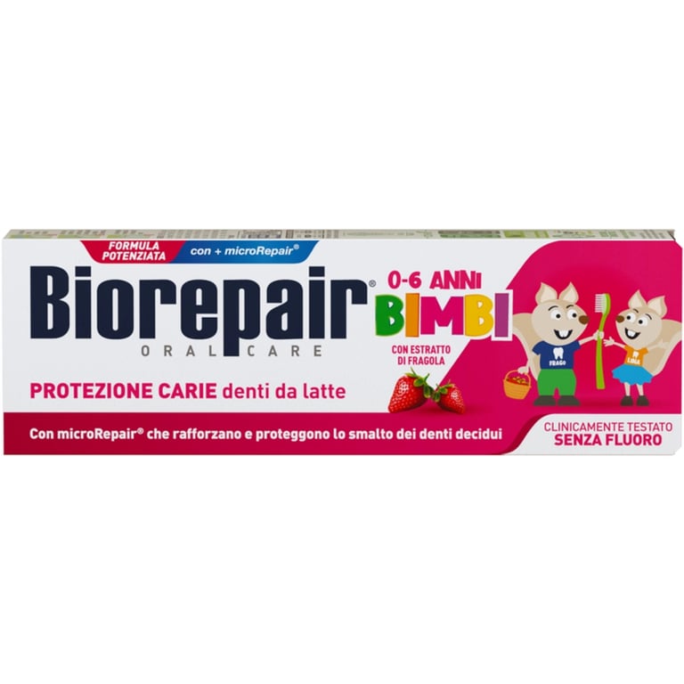 Дитяча зубна паста Biorepair Веселе мишеня 50 ml Cуниця (8017331097120) - фото 1