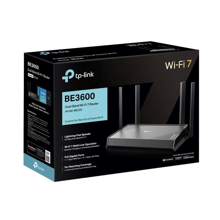 Маршрутизатор TP-Link Archer BE220 (ARCHER-BE220) - фото 4