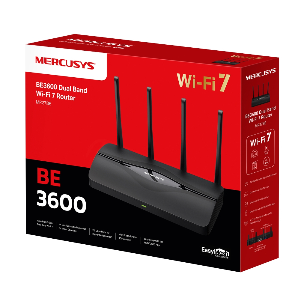 Маршрутизатор Mercusys MR27BE - фото 3 Маршрутизатор Mercusys MR27BE - фото 3