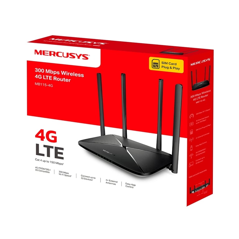 Маршрутизатор Mercusys MB115-4G - фото 4