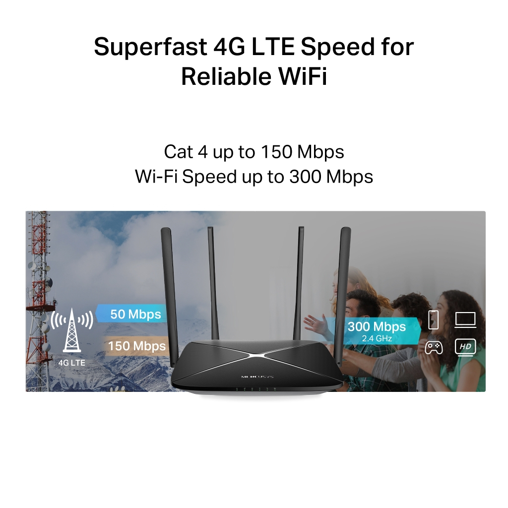 Маршрутизатор Mercusys MB115-4G - фото 8 Маршрутизатор Mercusys MB115-4G - фото 8