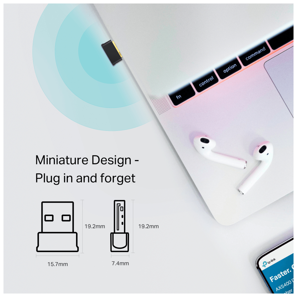 Мережева карта Wi-Fi TP-Link Archer T600UB nano (ARCHER-T600UB-NANO) - фото 5 Мережева карта Wi-Fi TP-Link Archer T600UB nano (ARCHER-T600UB-NANO) - фото 5