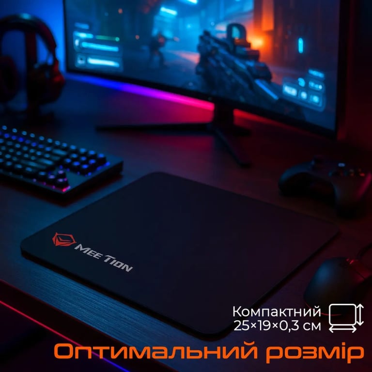 Килимок для мишки Meetion PD015 Black (MT-PD015-A) - фото 6