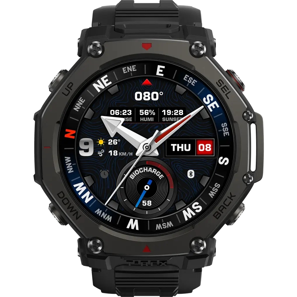 Смарт-годинник Amazfit T-Rex 3 Pro 48mm W2444OV1N Tactical Black (1170956) - фото 2 Смарт-годинник Amazfit T-Rex 3 Pro 48mm W2444OV1N Tactical Black (1170956) - фото 2