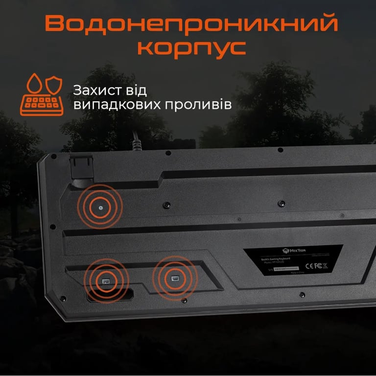 Клавіатура Meetion K9320 USB UA Black (MT-K9320-A-RUA) - фото 6