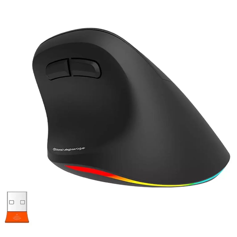Мишка Meetion BTM010R RGB Bluetooth/Wireless Black (MT-BTM010R-A) - фото 2