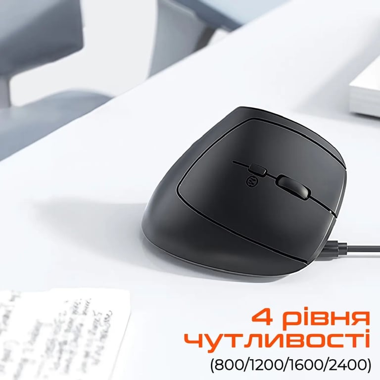 Мишка Meetion BTM008 Wireless/Bluetooth Black (MT-BTM008-A) - фото 4