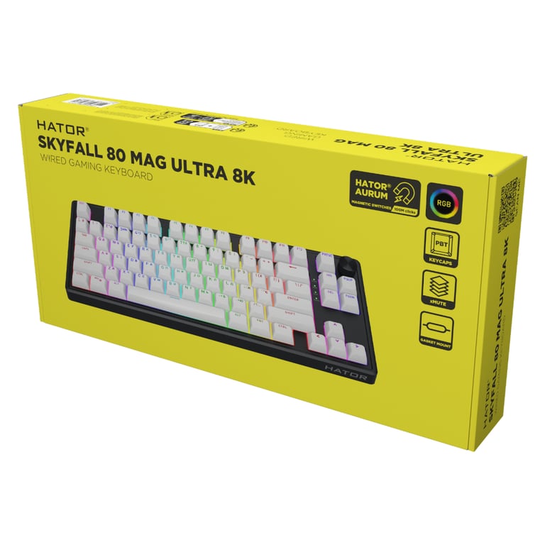 Клавіатура Hator Skyfall 80 MAG Ultra 8K Black/White (HTK1880UA) - фото 7
