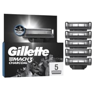 Змінні касети Gillette Mach3 Charcoal Деревне вугілля 5 шт. (8700216062770) - фото 1