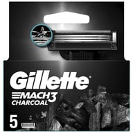 Змінні касети Gillette Mach3 Charcoal Деревне вугілля 5 шт. (8700216062770) - фото 2